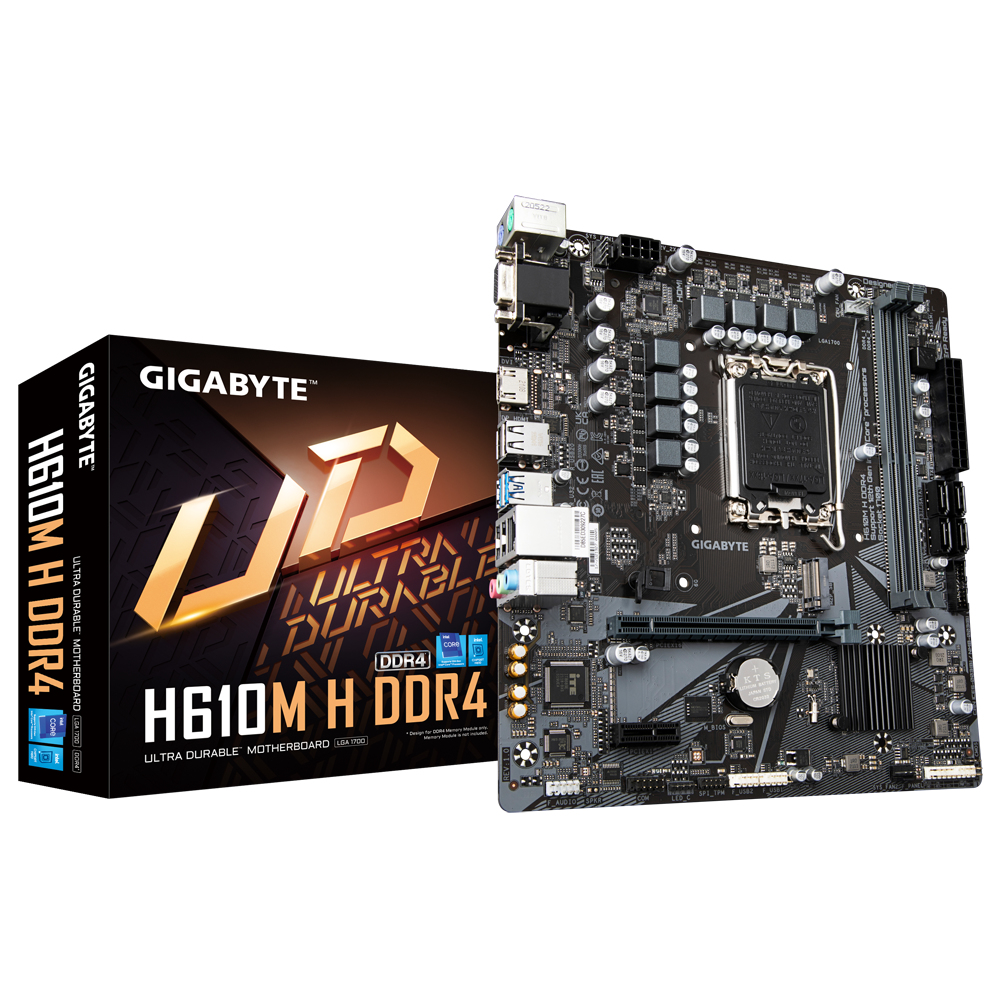 Bekijk afbeelding 5 van Gigabyte H610M H: Socket 1700, DDR4